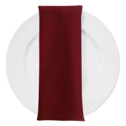 Premium Poly (Poplin) Table Napkin In Burgundy 1232