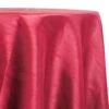 1pc - Shantung Satin (Reversible) Table Linen 132" Round - Burgundy