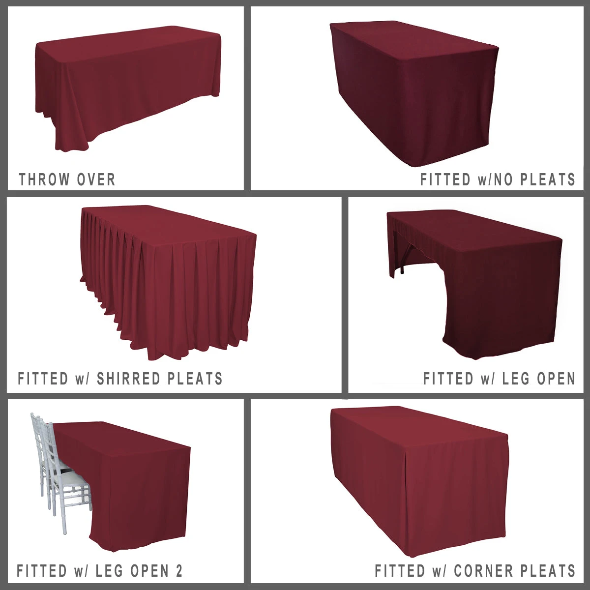 Scuba (Wrinkle-Free) Fitted Tablecloths - Hospitality Line 2 Scuba (Wrinkle-Free) Fitted Tablecloths - Hospitality Line - Image 2