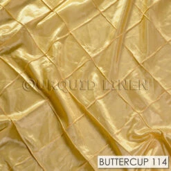 4" Pintuck Taffeta Banquet Fitted Tablecloths - Hospitality Line -Urquid Linen Shop Buttercup 114 1e3b0988 a1ca 4cee bb41 bb6bb9f0dbdb
