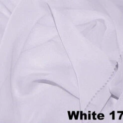 1pc - Chiffon Drapery Panels 20' Tall X 54" Wide - White