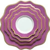 Casablanca Porcelain Collection In Berry/Gold