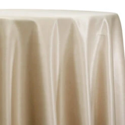 1pc - Lamour (Dull) Satin Table Linen In Champagne 1340 (132" Round)