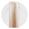 Lamour (Dull) Satin Table Napkin In LT Champagne 1441