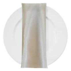 Luxury Satin Table Napkin In Champagne