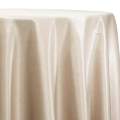 Lamour (Dull) Satin Table Linen In LT Champagne 1441