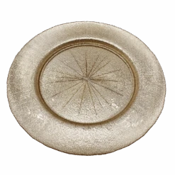 Metallic - Glass Charger Plate In Champagne (Item # 0071) -Urquid Linen Shop Champagne 3 edited