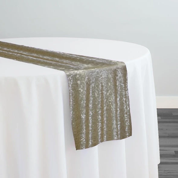 Glitz Sequins Table Runner In Champagne 1 Glitz Sequins Table Runner In Champagne