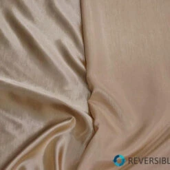 Shantung Satin (Reversible) Table Linen In Champagne -Urquid Linen Shop Champagnecopy