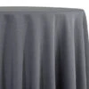 Premium Poly (Poplin) Table Linen In Charcoal 1480
