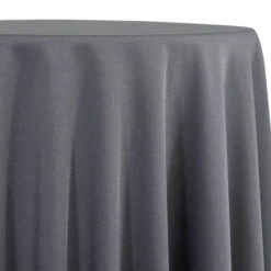 Premium Poly (Poplin) Table Linen In Charcoal 1480