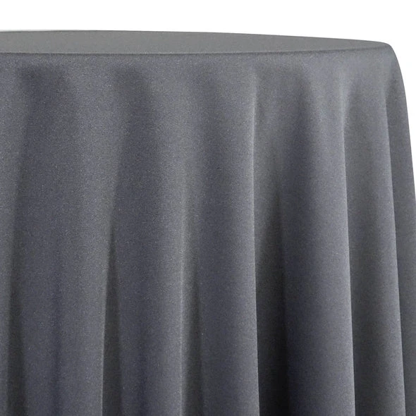 Premium Poly (Poplin) Table Linen In Charcoal 1480 1 Premium Poly (Poplin) Table Linen In Charcoal 1480