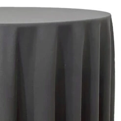 1pc - Scuba (Wrinkle-Free) Table Linen 108" Round- Charcoal