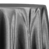 5pcs - Luxury Satin Table Linen 90" Round - Charcoal