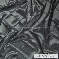 4" Pintuck Taffeta Banquet Fitted Tablecloths - Hospitality Line -Urquid Linen Shop Charcoal e0d604fb 369a 45d6 9b9c 81d2b9d0a603
