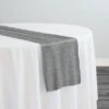 6pcs - Imitation Burlap Table Runner 20"x120" - Charcoal