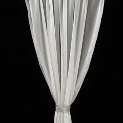 1pc - Chiffon Drapery Panels 20' Tall X 54" Wide - White -Urquid Linen Shop Chiffon3 1c924a71 2529 41dd bc0c 6b09b24d1330