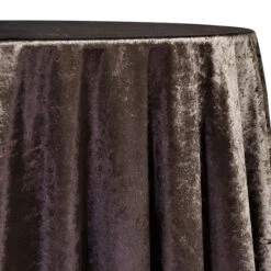 1pc - Lush Velvet Table Linen 96" Round - Chocolate