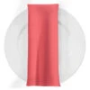 Premium Poly (Poplin) Table Napkin In Coral 1200