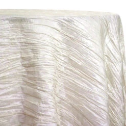 Accordion Taffeta Table Linen In Cream