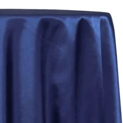 Shantung Satin (Reversible) Table Linen In DK Navy