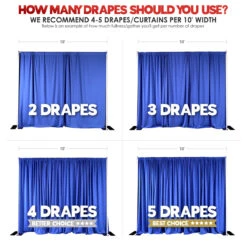 1pc - Voile Drapery Panel 10'tall X 118" Wide - Ivory -Urquid Linen Shop DrapeFullness 0f12834f b902 46a8 9cfd d899fe7dc1ef