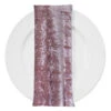 Panne (Crush) Velvet Table Napkin In Pink