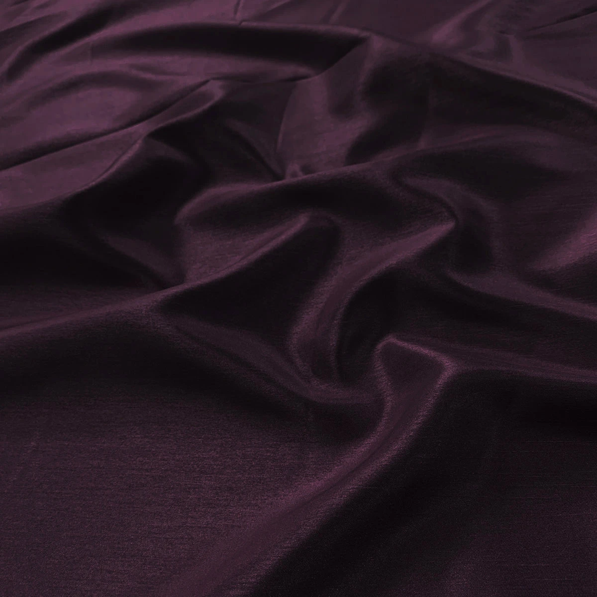 Shantung Satin (Reversible) Table Napkin In Eggplant 3 Shantung Satin (Reversible) Table Napkin In Eggplant - Image 3