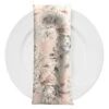 Floral Dusk (Poly Print) Table Napkin In Blush