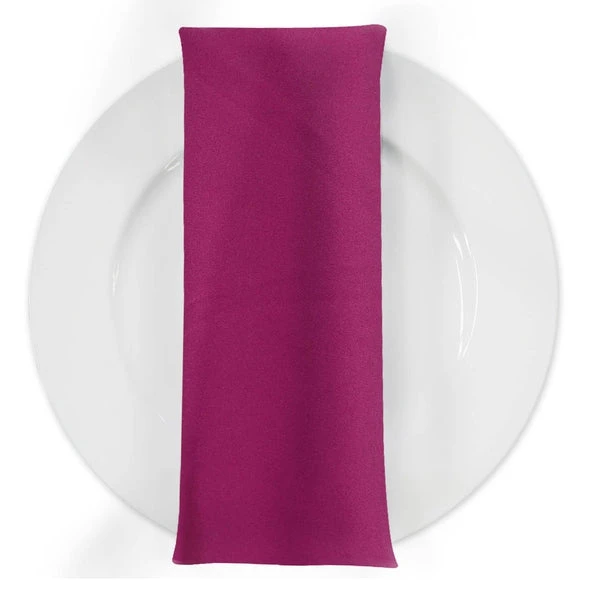 Premium Poly (Poplin) Table Napkin In Fuchsia 1222 1 Premium Poly (Poplin) Table Napkin In Fuchsia 1222