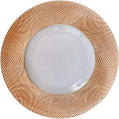 Dotted - Glass Charger Plate In Rose Gold (Item # 0027) 9 Dotted - Glass Charger Plate In Rose Gold (Item # 0027) -Urquid Linen Shop GP 0027 Rose Gold 19123b52 4319 4fe4 8399 d69404066c11