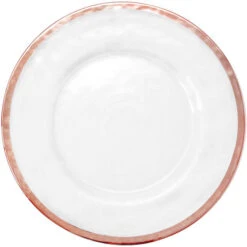Halo - Glass Charger Plate In Rose Gold (Item # 0212) -Urquid Linen Shop GP 0212 Rose Gold 3030eca9 353b 49a4 b601 490a33f78151