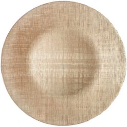 Linen - Glass Charger Plate In Champagne (Item # 0236) -Urquid Linen Shop GP 0236 Champagne e5b32895 17d7 4769 9a17 8f38266f529f