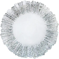 Floral - Glass Charger Plate In Silver (Item # 0238) 9 Floral - Glass Charger Plate In Silver (Item # 0238) -Urquid Linen Shop GP 0238 Silver adf7fb93 452c 4ece a2f0 cc5c5e4fa43b