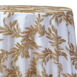 Giselle Sequins Table Linen In Champagne