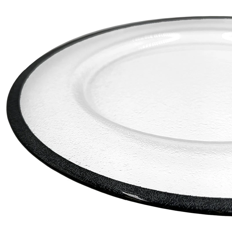 Glimmer - Glass Charger Plate In Black (Item # 0334) 2 Glimmer - Glass Charger Plate In Black (Item # 0334) - Image 2