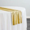 Bridal Satin Table Runner In Gold 902