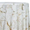 Marble Jacquard Table Linen In Gold