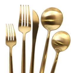 Luna Klasik Flatware/Cutlery In Gold