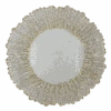 Floral - Glass Charger Plate In Gold (Item # 0238)