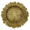 Reef - Glass Charger Plate In Gold (Item # 0126)