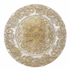 Henna - Glass Charger Plate In Gold (Item # 0294)