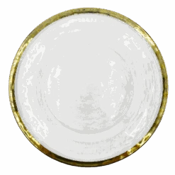 Halo - Glass Charger Plate In Gold (Item # 0212)