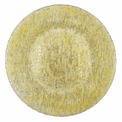 Static - Glass Charger Plate In Gold (Item # 0290)