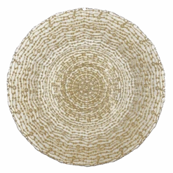 Webbed - Glass Charger Plate In Gold (Item # 0291)