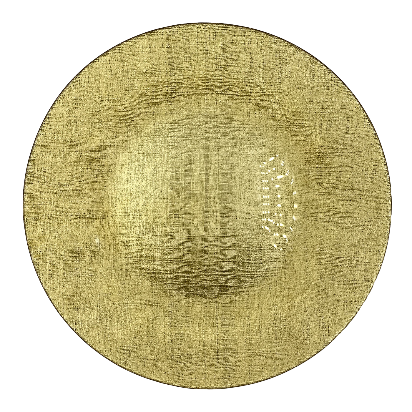 Linen - Glass Charger Plate In Gold (Item # 0236) 1 Linen - Glass Charger Plate In Gold (Item # 0236)