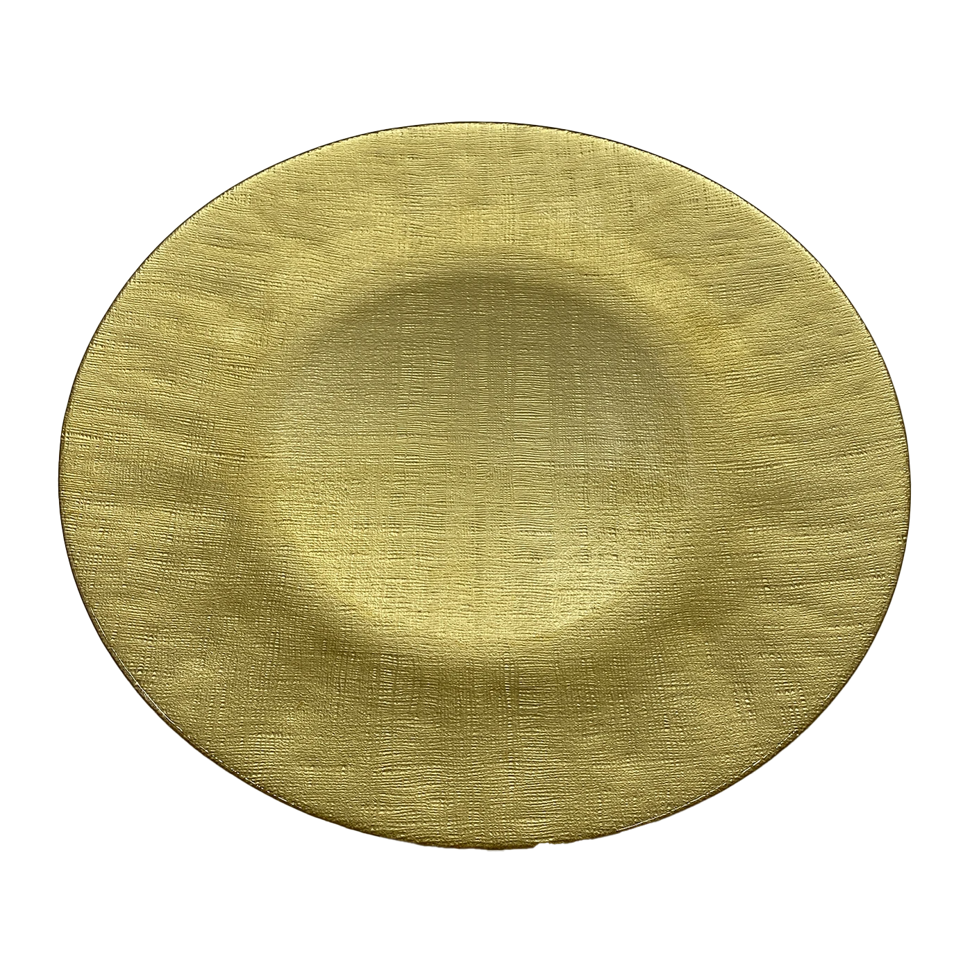 Linen - Glass Charger Plate In Gold (Item # 0236) 3 Linen - Glass Charger Plate In Gold (Item # 0236) - Image 3
