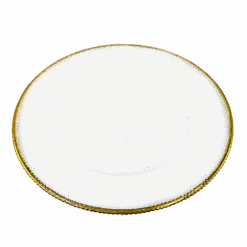 Ribbed Halo - Glass Charger Plate In Gold (Item # 0240) -Urquid Linen Shop Gold 3 edited db87929c 949c 475c b0e0 370c3f7a685b