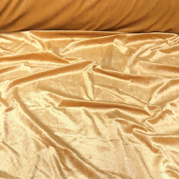 1pc - Lush Velvet Table Linen In Gold (120" Round) 2 1pc - Lush Velvet Table Linen In Gold (120" Round) - Image 2