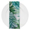 Tropical Print (Dupioni) Table Napkin In Green
